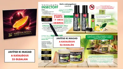 Nyomtatási hiba! Kérlek, javítsd ki a 4. számú MARACUJA INTENSE trend katalógusban.